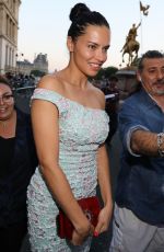 ADRIANA LIMA Leaves Miu Miu Fashion Show in Paris 06/30/2018