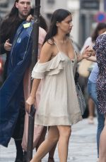 ADRIANA LIMA Out and About in Paris 07/22/2018