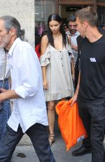 ADRIANA LIMA Out and About in Paris 07/22/2018