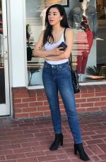 AIMEE GARCIA Out Shopping at Fred Segal in West Hollywood 07/24/2018