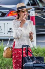 ALESSANDRA AMBROSIO Arrives at Tegel Airport in Berlin 07/01/2018