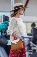 ALESSANDRA AMBROSIO Arrives at Tegel Airport in Berlin 07/01/2018