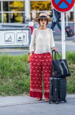 ALESSANDRA AMBROSIO Arrives at Tegel Airport in Berlin 07/01/2018
