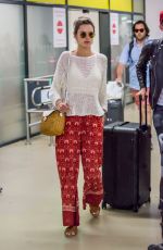 ALESSANDRA AMBROSIO Arrives at Tegel Airport in Berlin 07/01/2018