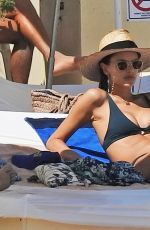 ALESSANDRA AMBROSIO in Bikini at a Beach in Ibiza 06/07/2018