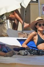 ALESSANDRA AMBROSIO in Bikini at a Beach in Ibiza 06/07/2018