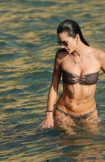 ALESSANDRA AMBROSIO in Bikini at a Beach in Ibiza 07/08/2018
