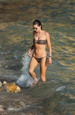 ALESSANDRA AMBROSIO in Bikini at a Beach in Ibiza 07/08/2018