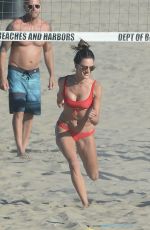 ALESSANDRA AMBROSIO in Bikini at a Beach in Los Angeles 07/22/2018