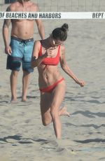 ALESSANDRA AMBROSIO in Bikini at a Beach in Los Angeles 07/22/2018