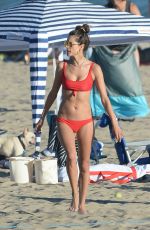 ALESSANDRA AMBROSIO in Bikini at a Beach in Los Angeles 07/22/2018