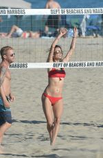 ALESSANDRA AMBROSIO in Bikini at a Beach in Los Angeles 07/22/2018