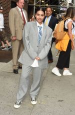 ALESSIA CARA in Oversized Suit at Late Show with Stephen Colbert in New York 07/11/2018