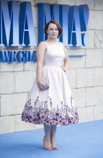 ALEXA DAVIES at Mamma Mia Here We Go Again Premiere in London 07/16/2018
