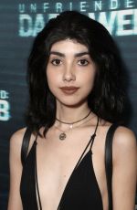ALEXA MANSOUR at Unfriended Dark Web Premiere in Los Angeles 04/17/2018