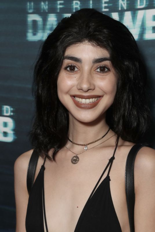 ALEXA MANSOUR at Unfriended Dark Web Premiere in Los Angeles 04/17/2018