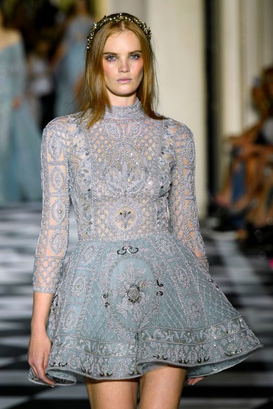 ALEXINA GRAHAM at Zuhair Murad Fashion Show in Paris 07/04/2018