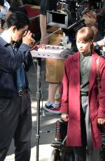 ALICIA VIKANDER on the Set of The Earthquake Bird in Tokyo 06/03/2018