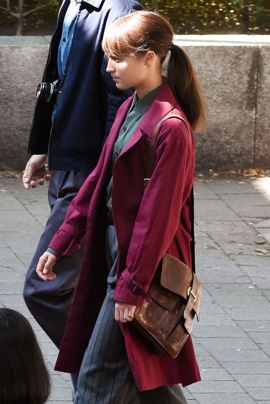 ALICIA VIKANDER on the Set of The Earthquake Bird in Tokyo 06/03/2018