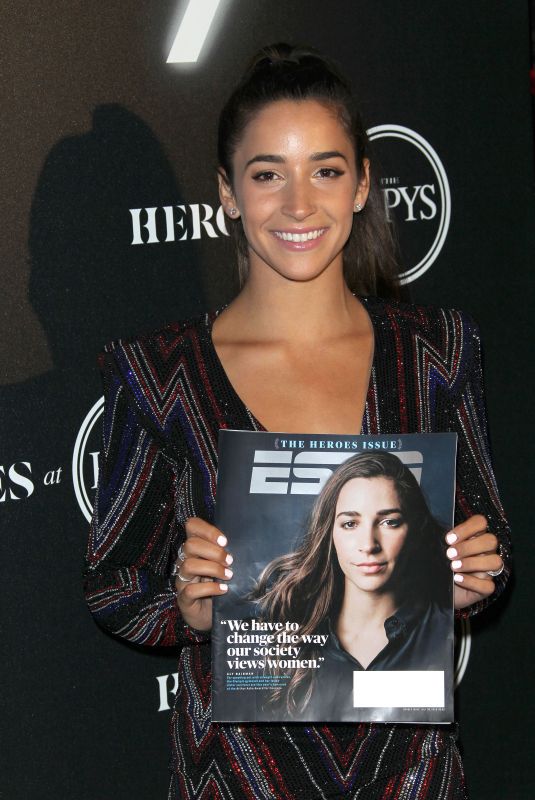 ALY RAISMAN at Heroes at the Espys Pre-party in Los Angeles 07/17/2018
