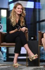 AMANDA SEYFRED andLILY JAMES at AOL Build in New York 07/19/2018