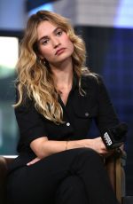 AMANDA SEYFRED andLILY JAMES at AOL Build in New York 07/19/2018