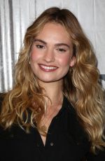 AMANDA SEYFRED andLILY JAMES at AOL Build in New York 07/19/2018