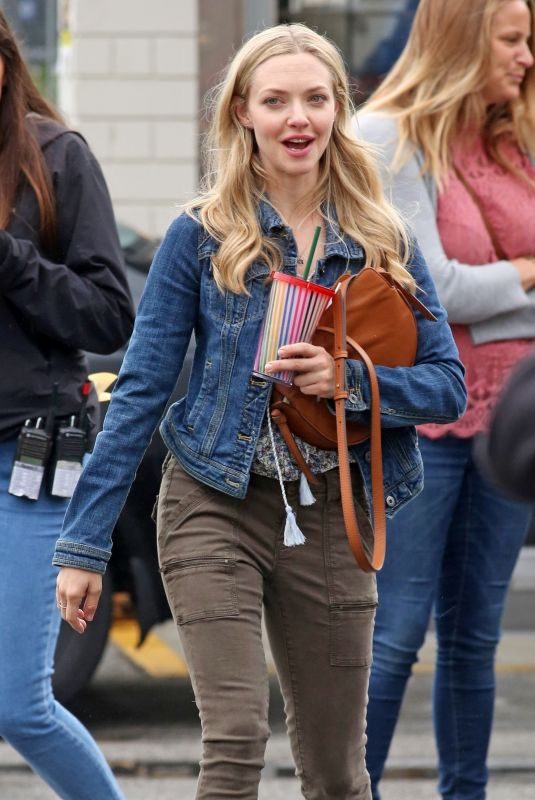 AMANDA SEYFRIED on the Set of  The Art of Racing in Port Coquitlam 06/30/2018