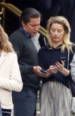 AMBER HEARD and Vito Schnabel at Ritz Hotel in London 07/10/2018