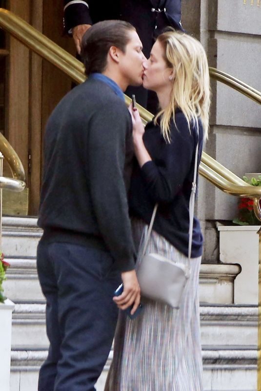 AMBER HEARD and Vito Schnabel at Ritz Hotel in London 07/10/2018