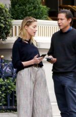 AMBER HEARD and Vito Schnabel at Ritz Hotel in London 07/10/2018
