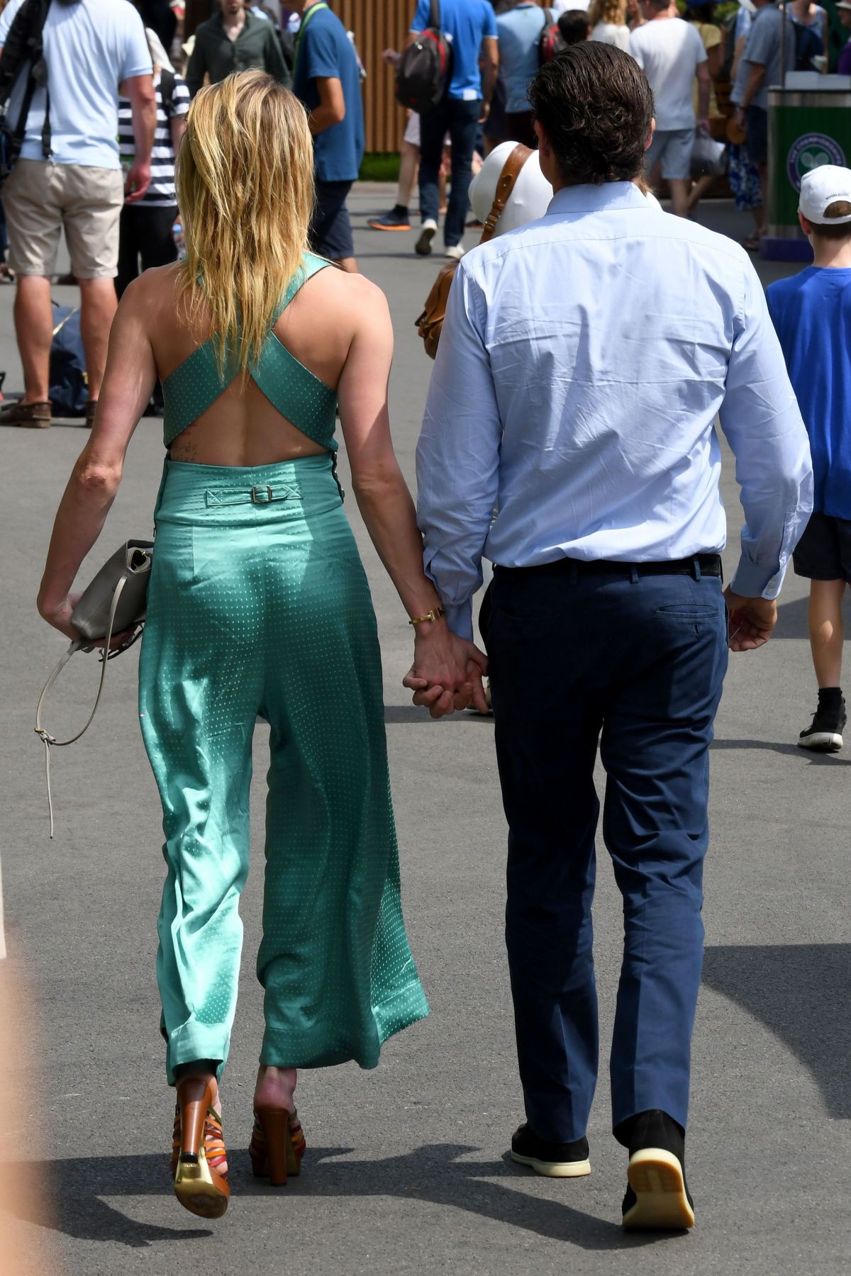 Amber Heard And Vito Schnabel At Wimbledon Tennis Championships In
