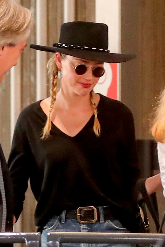 AMBER HEARD Arrives at Charles De Gaulle Airport in Paris 07/03/2018