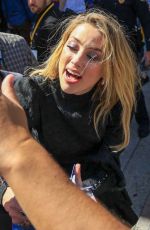 AMBER HEARD Arrives at Conan O