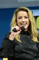 AMBER HEARD at Aquaman Theatrical Panel at Comic-con in San Diego 07/20/2018