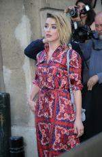 AMBER HEARD at Valentino Show at 2018 Haute Couture Fashion Week in Paris 07/04/2018