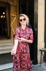 AMBER HEARD Leaves Her Hotel in Paris 07/04/2018