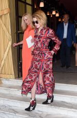 AMBER HEARD Out for Dinner in Paris 07/04/2018