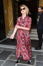 AMBER HEARD Out for Dinner in Paris 07/04/2018