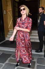 AMBER HEARD Out for Dinner in Paris 07/04/2018