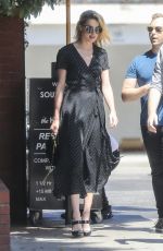 AMBER HEARD Out for Lunch at Honor Bar in Beverly Hills 07/24/2018
