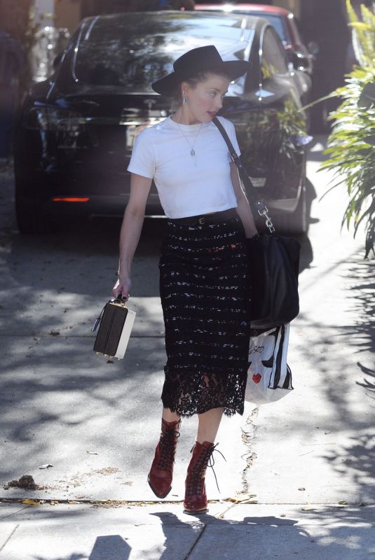 AMBER HEARD Out in Hollywood 07/21/2018