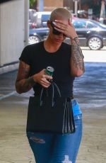 AMBER ROSE Leaves a Dermatologists in Beverly Hills 07/20/2018