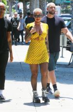 AMBER ROSE Out and About in Beverly Hills 07/24/2018