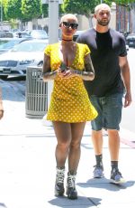 AMBER ROSE Out and About in Beverly Hills 07/24/2018