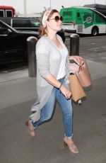 AMY ADAMS at LAX Airport in Los Angeles 07/17/2018