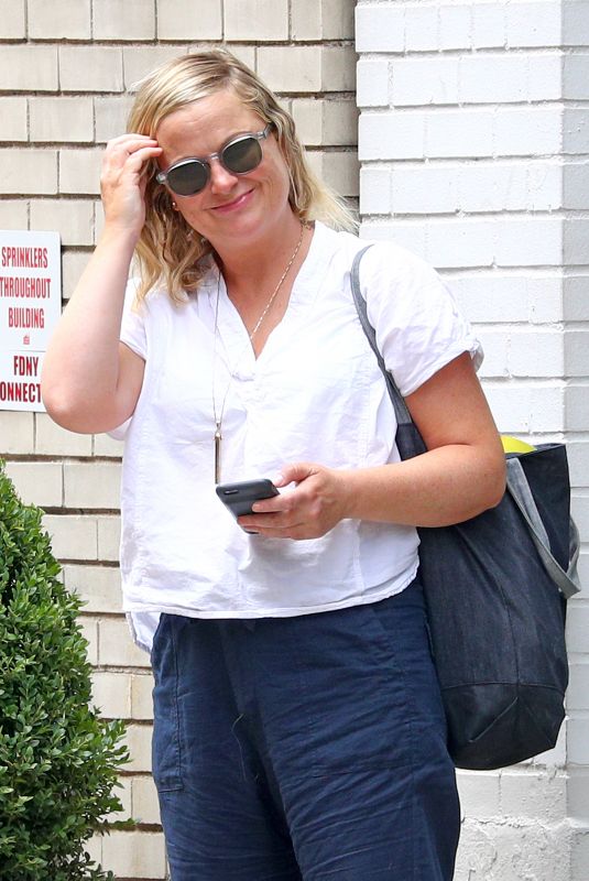 AMY POEHLER Out and About in New York 07/27/2018