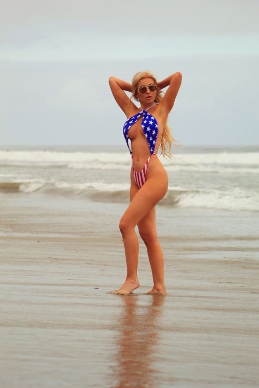 ANA BRAGA in Swumsuit at a Beach in Malubu 07/01/2018