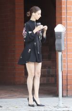 ANGELA SARAFYAN Out Shopping in Venice 07/19/2018