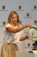 ANGELIQUE KERBER at a Press Conference in Stuttgart 07/17/2018